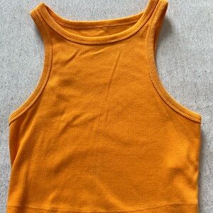 Wild Fable Bright Orange Ribbed Top